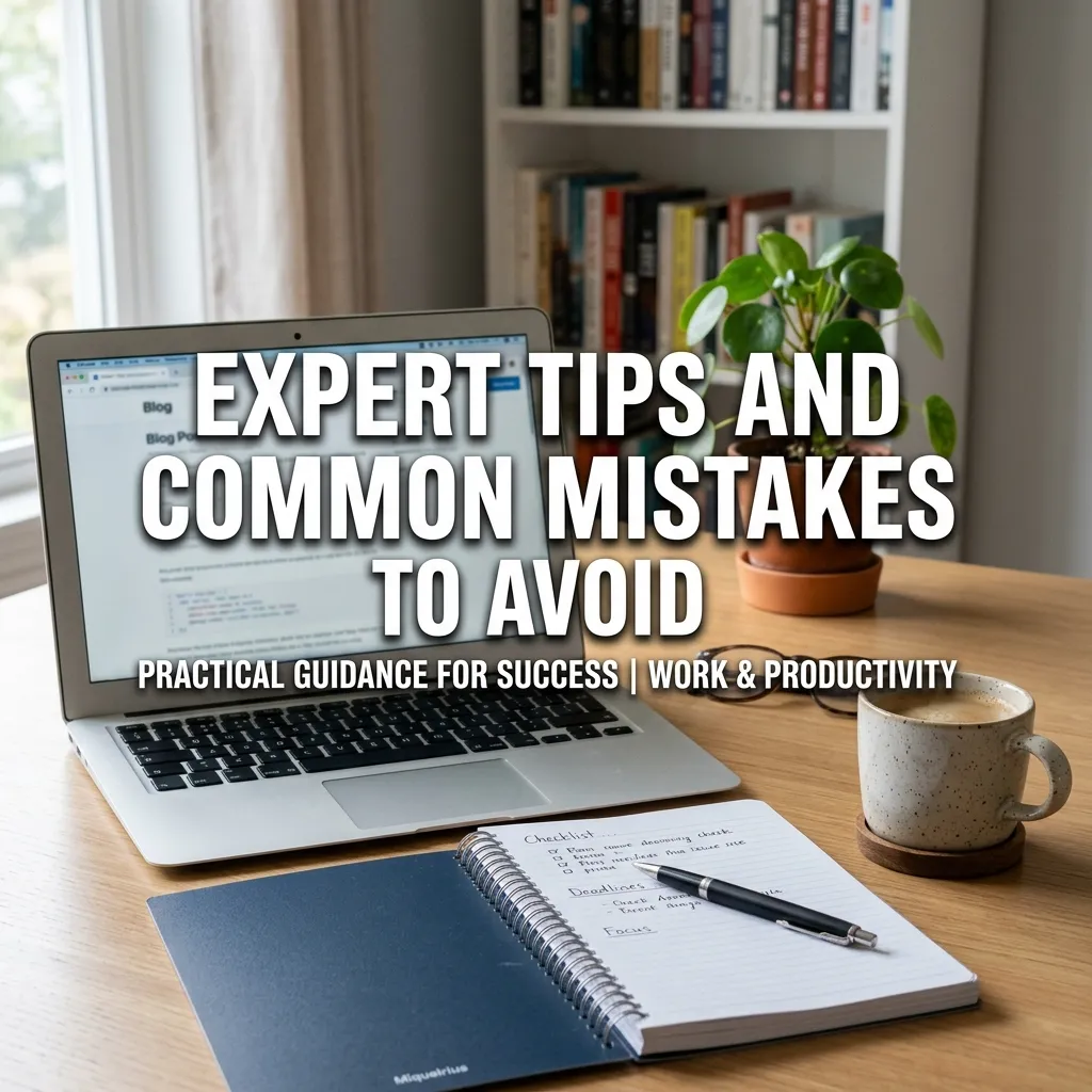 Expert Tips and Common Mistakes to Avoid
