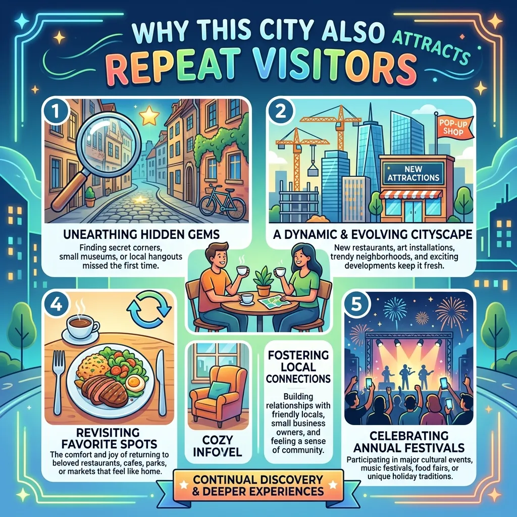 Why this city also attracts repeat visitors