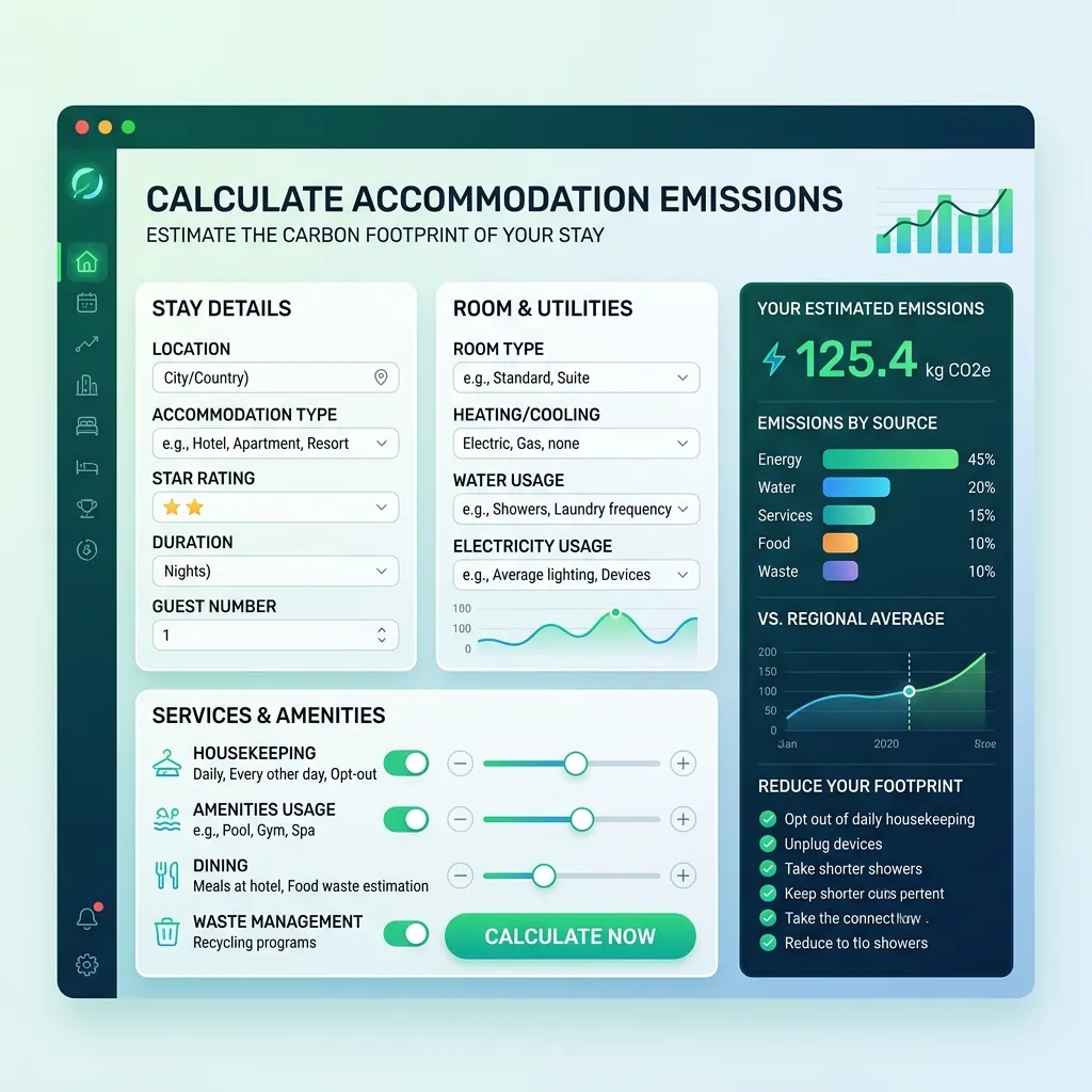 Travel Carbon Footprint by Trip Type Quick Comparison